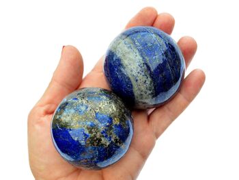 Lapis Lazuli Sphère 1 Kg Lot (3-5 Pcs) - (50mm - 60mm) 8