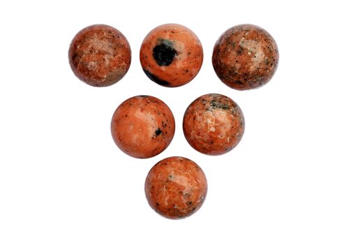Lot of Orange Calcite Sphere 1 Kg  (4-5 Pcs)