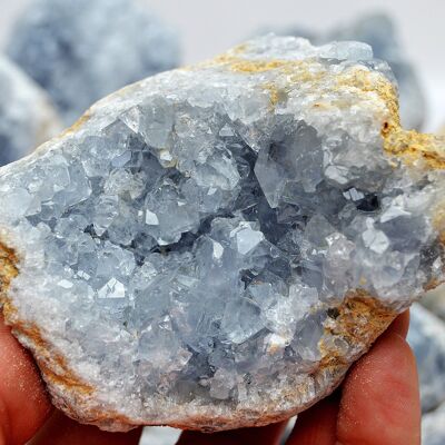 Natural Celestite Druzy Crystal (70mm - 80mm)