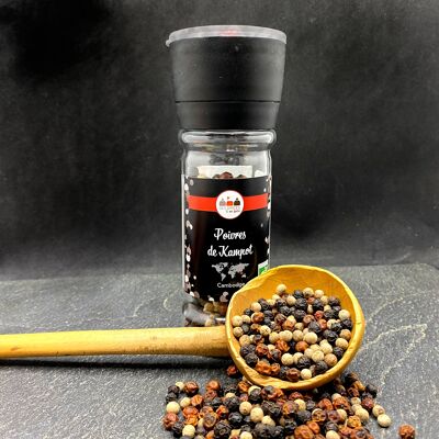 ORGANIC* Kampot peppers - Adjustable grinder
