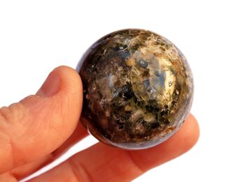 Sphère de cristal de jaspe océanique (25 mm - 40 mm) 2