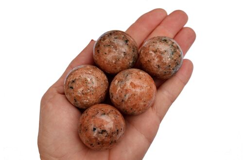 Orange Calcite Sphere Stone (25mm - 40mm)