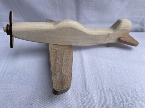 Hand made wooden airplane
