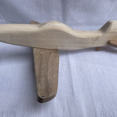 Hand made wooden airplane