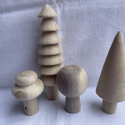 Wooden forest set