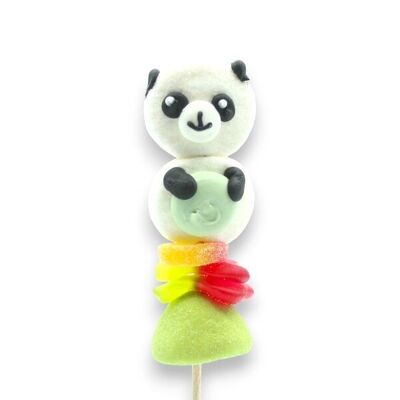 DISPLAY BROCHETAS PANDA MARSHMALLOW 55g - juego de 20 brochetas