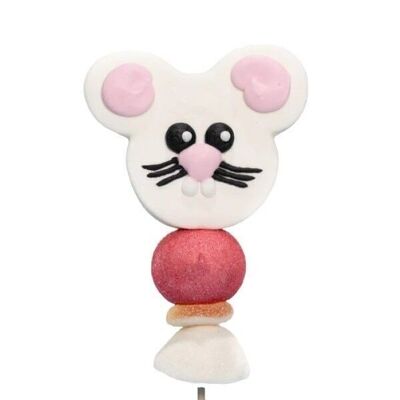 DISPLAY OF MOUSE MARSHMALLOW SKEWERS 60g - set of 10 skewers