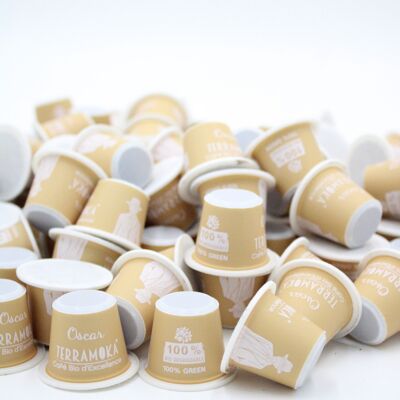 Buy wholesale Organic coffee 15 Nespresso compatible zero waste capsules -  Ines