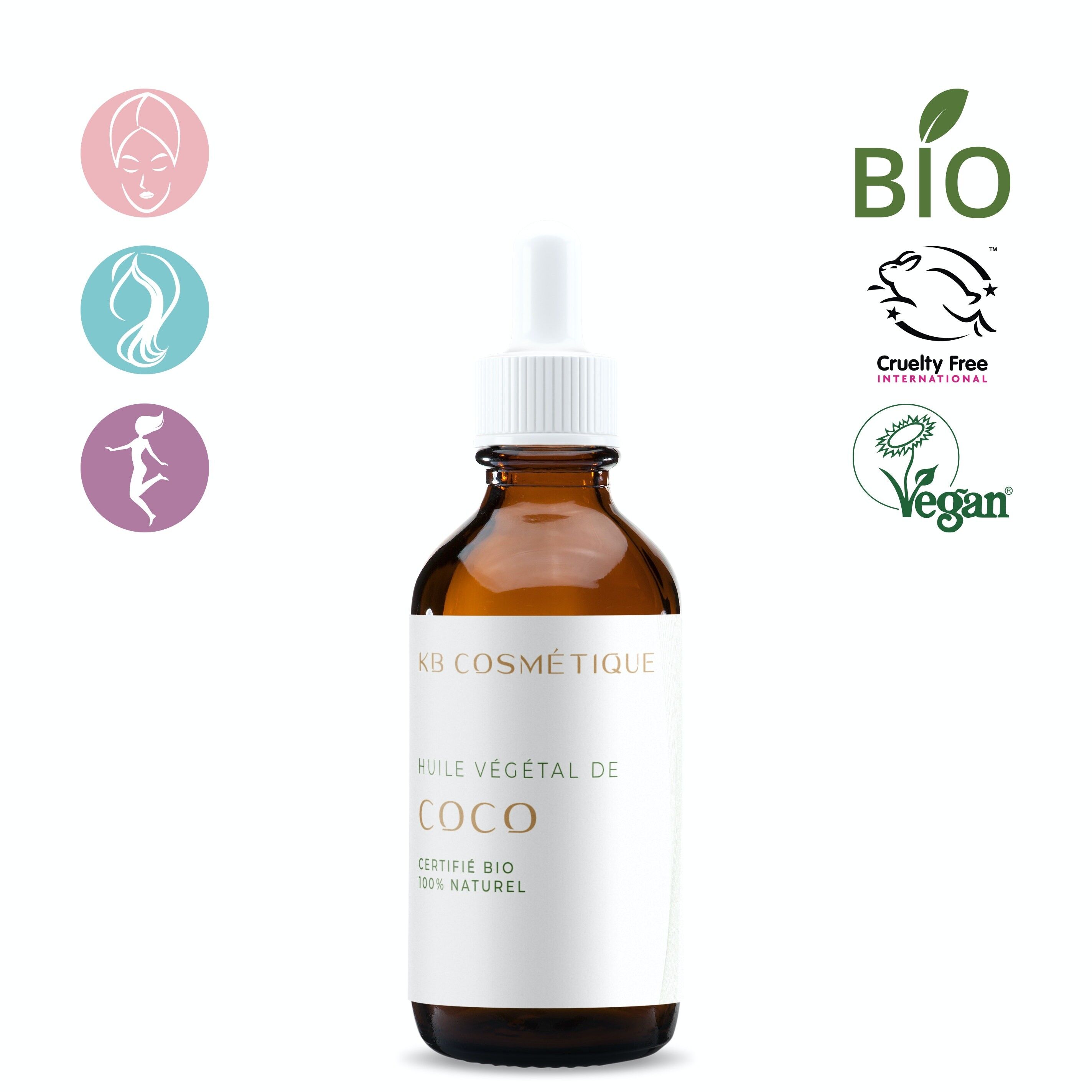 Olio vegetale di cocco extra vergine biologico certificato