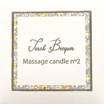 Bougie de massage aromatique Nº2 Sarah Becquer 2