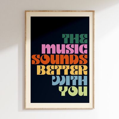 Poster LA MUSICA SUONA MEGLIO CON TE