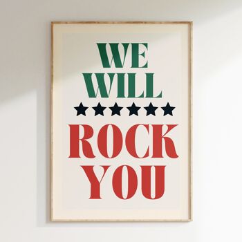 Affiche  WE WILL ROCK YOU 1