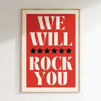 Affiche  WE WILL ROCK YOU 3