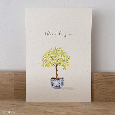 Greeting card - lemon tree