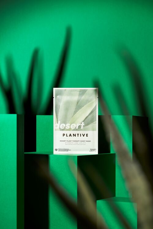 PLANTIVE Desert Plant Therapy Biodegradable Face Sheet Mask 🌵