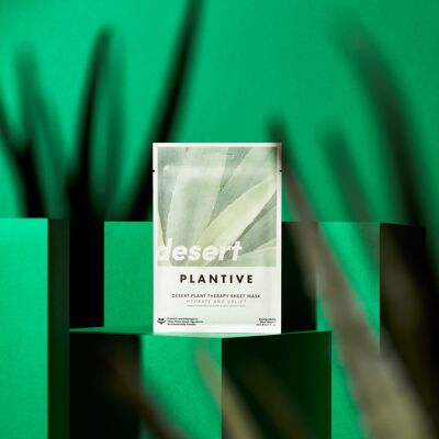 PLANTIVE Desert Plant Therapy Mascarilla facial biodegradable 🌵