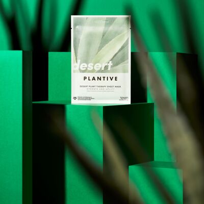 Masque biodégradable pour le visage Plantive Desert Plant Therapy 🌵