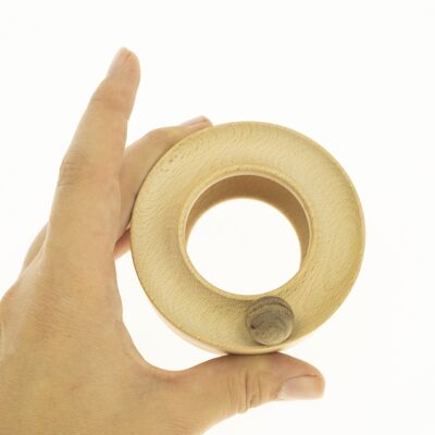 Wooden circle with balls for fine motor skills