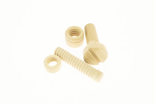 Montessori wooden screws and nuts