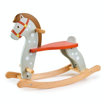 Mentari Cavallo a dondolo giocattolo in legno per bambini
