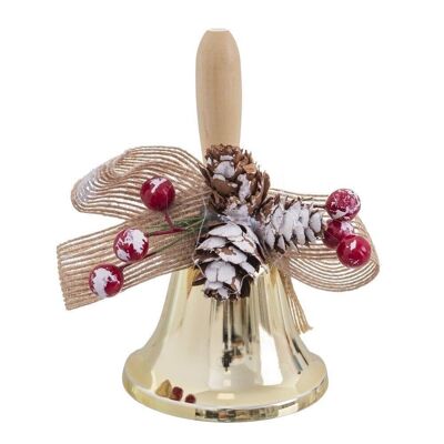 CHRISTMAS - BELL WITH GOLD HANDLE CT119296