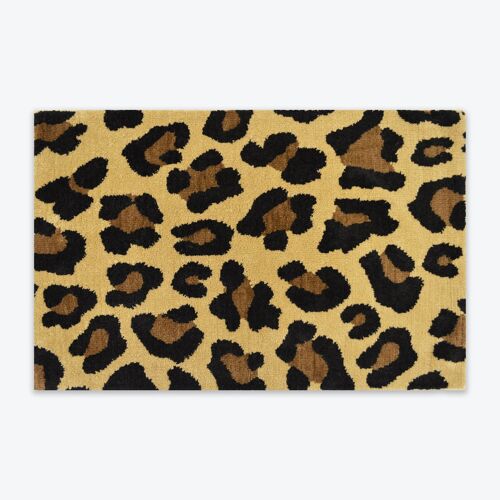 Large Leopard Print Non-Slip Bath Mats 60 x 90cm - Striking & Colourful