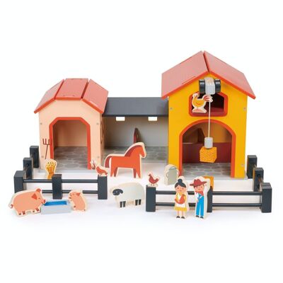 Mentari Holzspielzeug Billy's Barnyard für Kinder