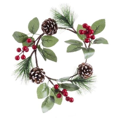 CHRISTMAS - HOLLY WREATH WITH PINEAPPLE CT117803