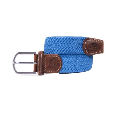 Cornflower elastic braided belt