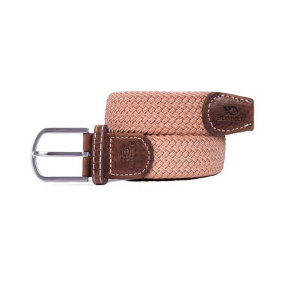 Elastic braided belt Blush pink