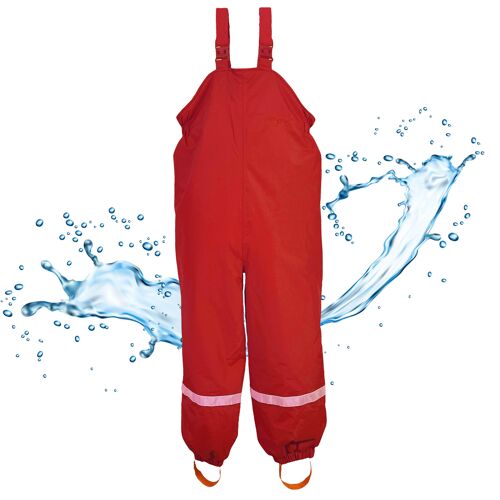 Schneehose - atmungsaktiv, 100% wasserdicht - rot