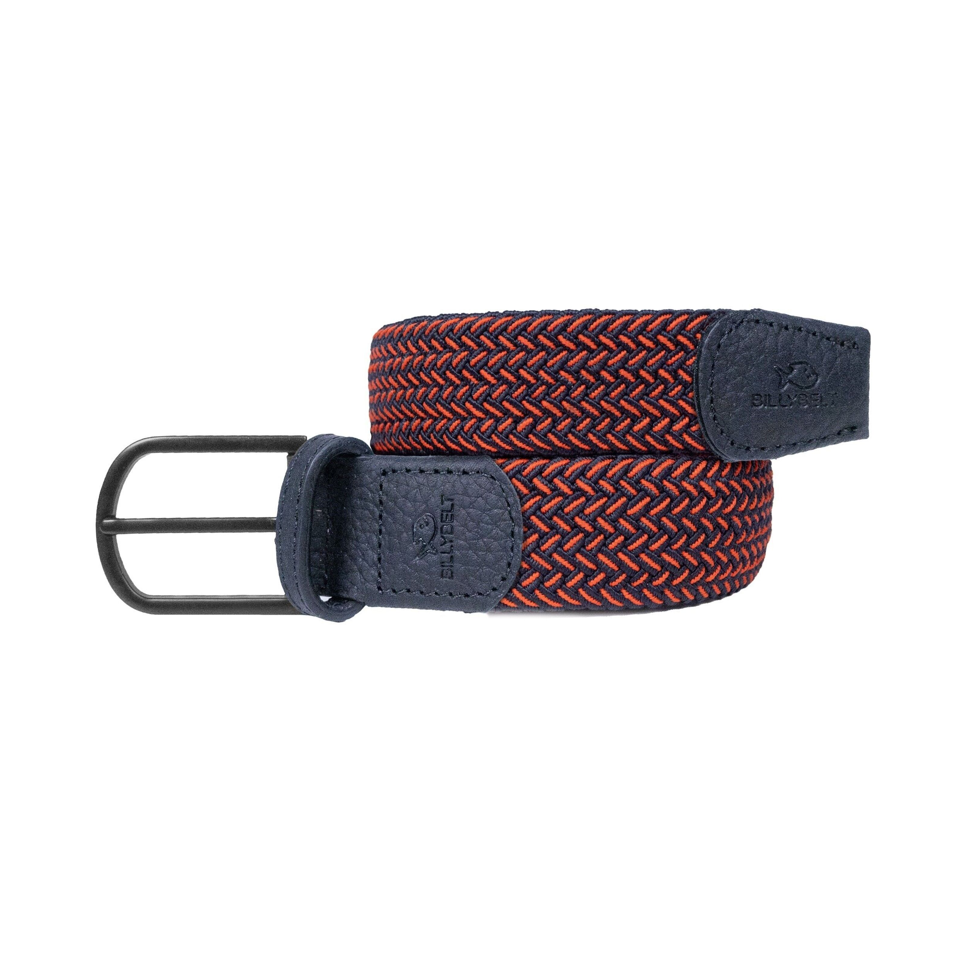 BILLYBELT MEN - elastic belt, braided, leather - Sand Beige