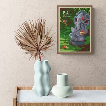 Affiche Ganesh, affiche de voyage à Bali 2