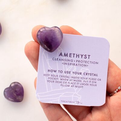 Amethyst Heart Crystal