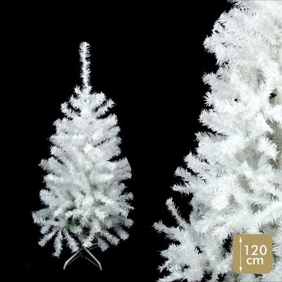 CHRISTMAS - TREE 196 BRANCHES PE-PVC WHITE TINSIN CT57960