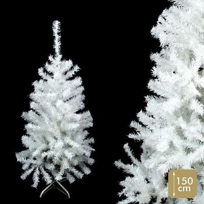 CHRISTMAS - TREE 274 BRANCHES PE-PVC WHITE TINSEL CT57961