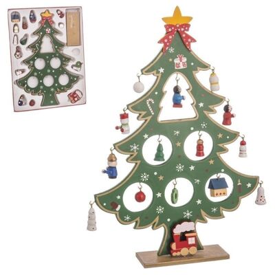 CHRISTMAS - DECORATED TREE MDF CT111584