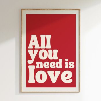 Affiche ALL YOU NEED IS LOVE 1
