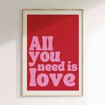Affiche ALL YOU NEED IS LOVE 4