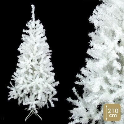 CHRISTMAS - TREE 820 BRANCHES PE-PVC WHITE TINSIN CT57963