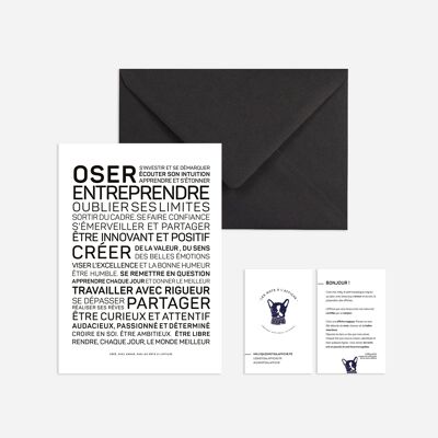 Affiche format mini Oser entreprendre