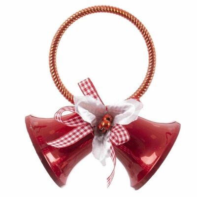 CHRISTMAS - PENDANT 2 RED BELLS CT721582