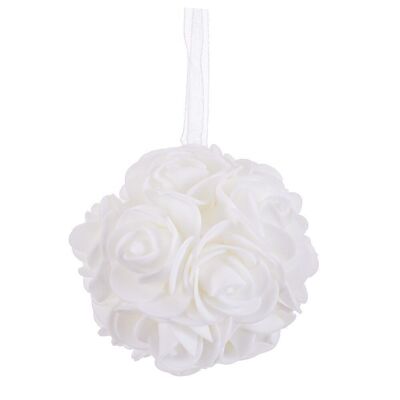 NOËL - BOULE ROSES BLANCHES CT720739