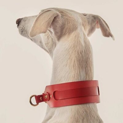 Greyhound Necklace Red