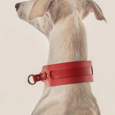 Greyhound Necklace Red