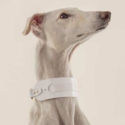Windhund-Halskette weiß