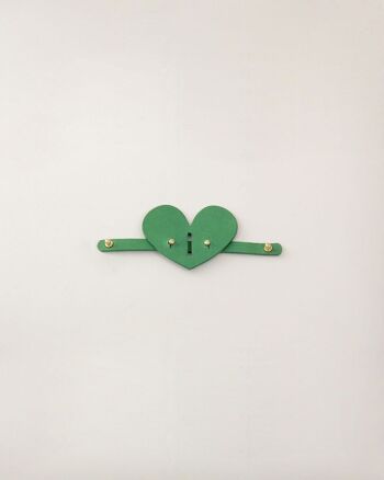 Accessoire Chien Coeur Vert 2