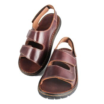 Sandalias de piel para hombre, Sandalias de verano para hombre. 3