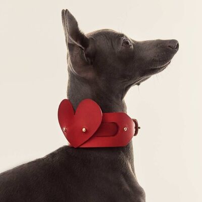 Dog Heart Accessory Red