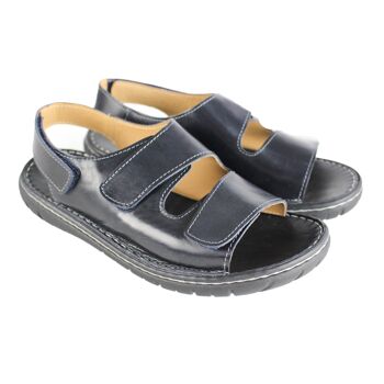 Sandalias de piel para hombre, Sandalias de verano para hombre. 5